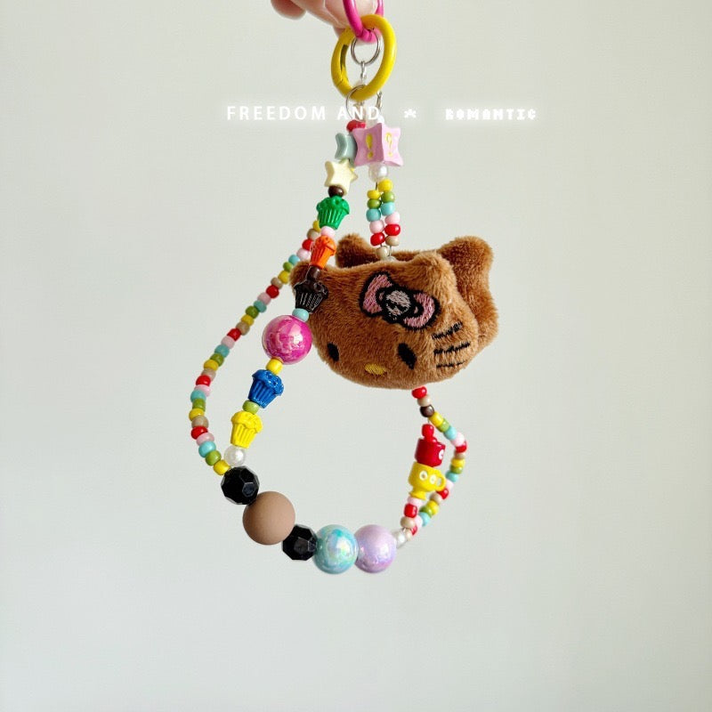 Kitty beaded chain