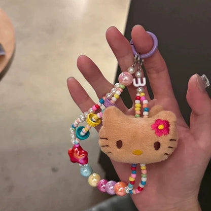 Kitty beaded chain